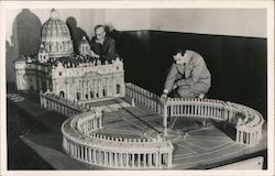 1:100 scale model of the Basilica of St Peter Postcard