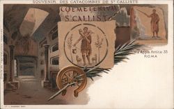 Souvenirs des catacombes de st calliste Postcard