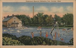 Greenwood Memorial Swimming Pool Postcard