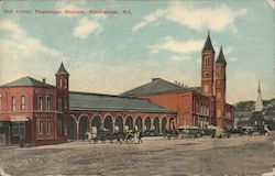 Old Union Passenger Station Providence, RI Postcard Postcard Postcard