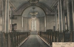 Interior - Chisago Lake Church Postcard