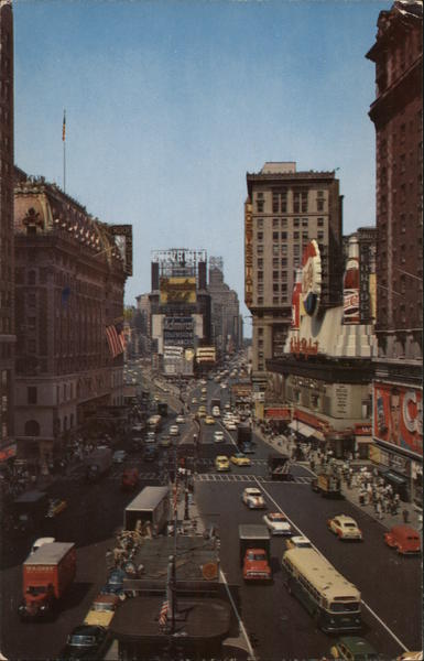 Times Square, The Crossroads of the World New York City, NY Postcard