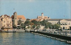 Pontoon Bridge Curacao Island, Curacao Caribbean Islands Fischer Postcard Postcard Postcard