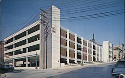 Jamestown New York Parking Ramp Postcard Postcard Postcard