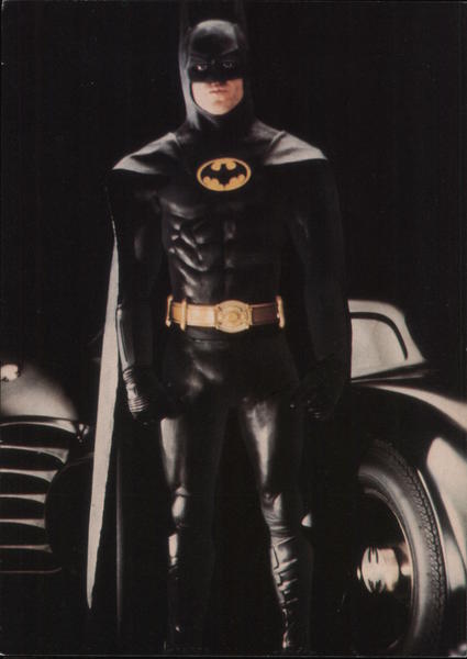 Michael Keaton as Batman Movie and Television Advertising Postcard