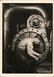 Powerhouse Mechanic, 1920 Postcard