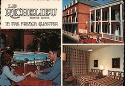 Le Richelieu Motor Hotel In the French Quarter New Orleans, LA Postcard Postcard Postcard