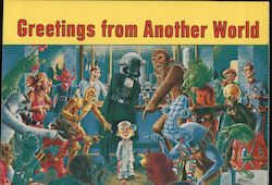 Cracked: Greetings from Another World - Star Wars Bar Scene Characters pointing at a boy Cartoons Postcard Postcard Postcard