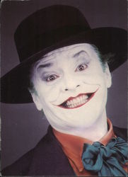 Jack Nicholson as the Joker Movie and Television Advertising Postcard Postcard Postcard