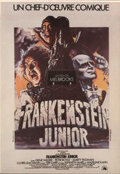 Frankenstein Junior French Movie Poster Postcard