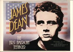 The First American Teenager James Dean Postcard