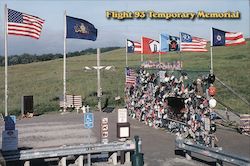 Flight 93 Temporary Memorial Shanksville, PA Postcard Postcard Postcard