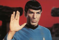 Spock, Star Trek Postcard