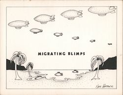 Migrating Blimps - Ken Brown Cartoons Postcard Postcard Postcard