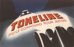 Toneline Oil Compound For Autos France Advertising Postcard Postcard Postcard