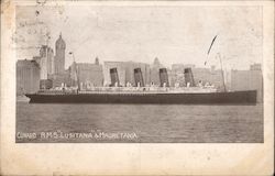 Cunard R.M.S. Lusitania & Mauretania Steamers Postcard Postcard Postcard