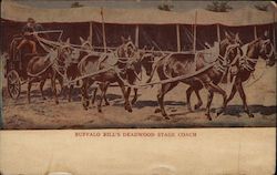 Buffalo Bill's Deadwood Stage Coach, Wild West Show Postcard