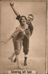 Covering Left Field Postcard