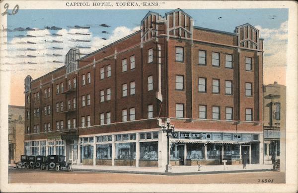 Capitol Hotel Topeka, Ks Postcard