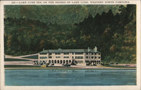 Lake Lure Inn on the Shores of Lake Lure North Carolina Postcard