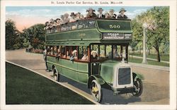 St. Louis Parlor Car Service Missouri Postcard Postcard Postcard