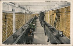 Down Stairs Economy Department, The Wetherhold & Metzger Orthopedic Shoe Store Allentown, PA Postcard Postcard Postcard