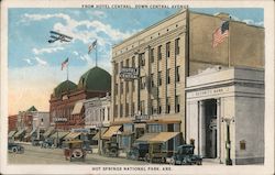 From Hotel Central, Down Central Avenue Postcard