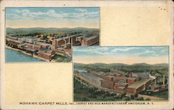 MOHAWK CARPET MILLS, Inc., CARPET AND RUG MANUFACTURERS Amsterdam, NY Postcard Postcard Postcard