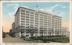 Santa Fe General Office Building Topeka, KS Postcard Postcard Postcard