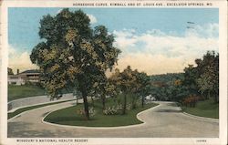 Horseshoe Curve, Kimball and St Louis Ave Excelsior Springs, MO Postcard Postcard Postcard