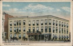 New Struthers Hotel Warren, PA Postcard Postcard Postcard