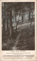 The Old Trail by Author and Artist Harold Bell Wright Postcard