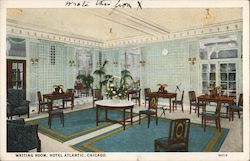 Writing Room at Hotel Atlantic Postcard