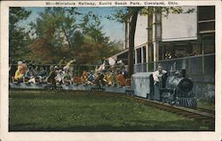 Miniature Railway, Euclid Beach Park Postcard