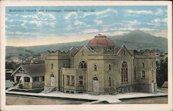 Methodist Church and Parsonage Postcard