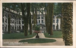 Interior Court of the United States Hotel Postcard